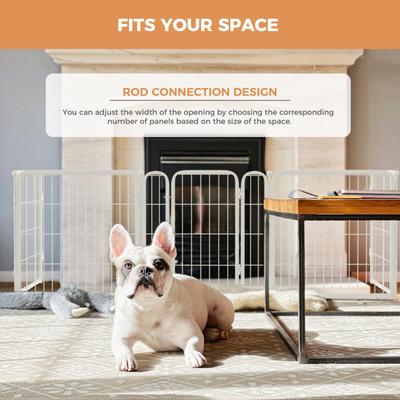 Show full view: FXW Indoor Playpen with Gate, White, 24-in, 8-panel slide 3 of 7