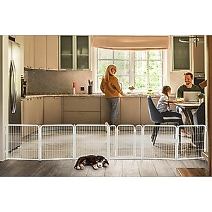 FXW Indoor Playpen with Gate, White, 24-in, 6-panel