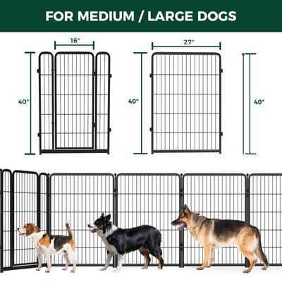 Show full view: FXW Indoor Playpen with Gate, Black, 40-in, 6-panel slide 7 of 7