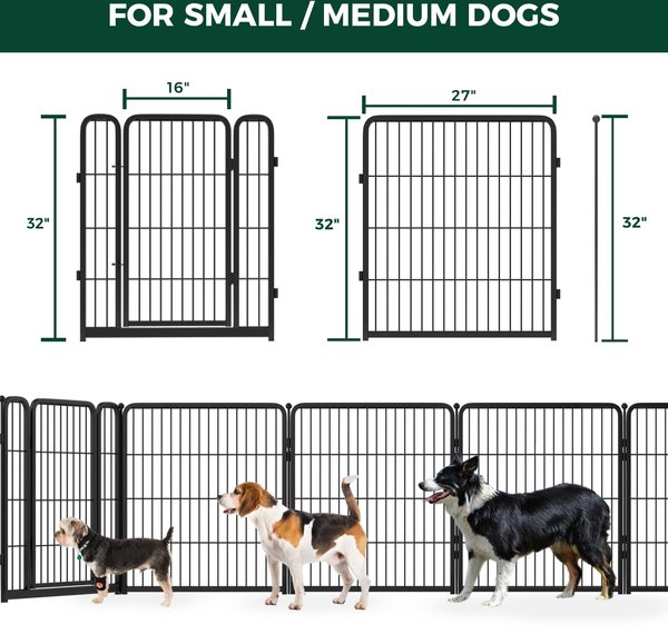 Show full view: FXW Indoor Playpen with Gate, Black, 32-in, 8-panel slide 7 of 7