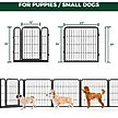 Show in main carousel: FXW Indoor Playpen with Gate, Black, 24-in, 8-panel slide 7 of 7