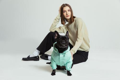 Show full view: maxbone Talon Dog Raincoat, Mint, Medium slide 4 of 4