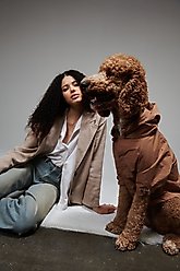 maxbone Talon Dog Raincoat, Camel, Medium slide 2 of 4