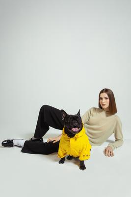 Show full view: maxbone Talon Dog Raincoat, Yellow, XX-Large slide 4 of 4