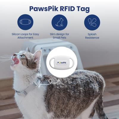 Show full view: PawsPik RFID Microchip Tag for PawsPik Automatic Microchip RFID Dog & Cat Feeder, White, 2 count slide 2 of 7