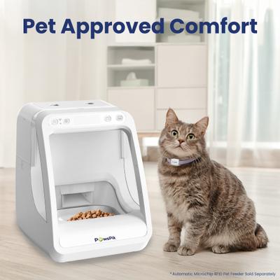 Show full view: PawsPik RFID Microchip Tag for PawsPik Automatic Microchip RFID Dog & Cat Feeder, White, 2 count slide 4 of 7