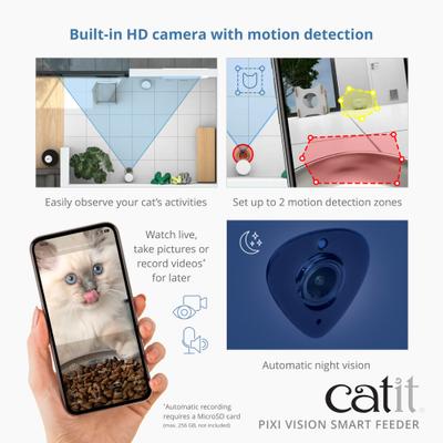 Show full view: Catit PIXI Vision Smart Cat Feeder, White slide 6 of 9