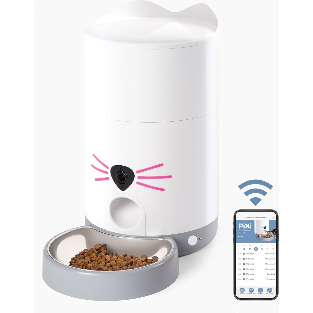 Catit PIXI Vision Smart Cat Feeder, White