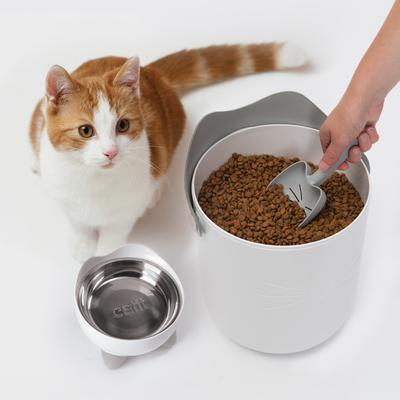 Show full view: Catit PIXI Smart Vacuum Cat Food Container, White slide 5 of 9