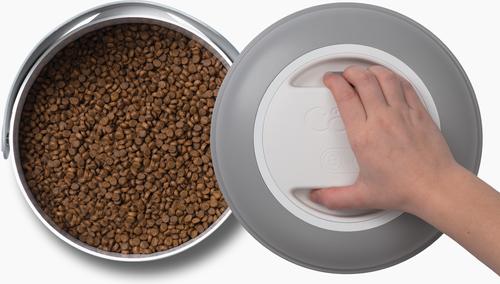 Show full view: Catit PIXI Smart Vacuum Cat Food Container, White slide 7 of 9