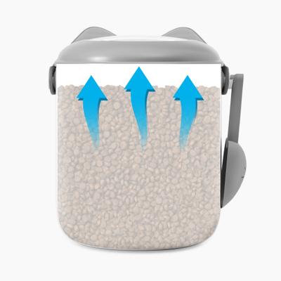 Show full view: Catit PIXI Smart Vacuum Cat Food Container, White slide 2 of 9