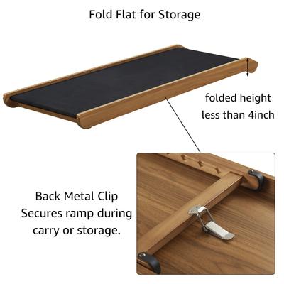 Show full view: Unipaws Foldable Wooden Dog & Cat Ramp, Plus, Walnut slide 6 of 8