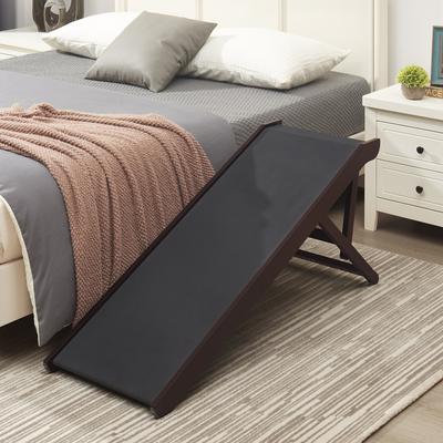 Show full view: Unipaws Foldable Wooden Dog & Cat Ramp, Plus, Espresso slide 3 of 9