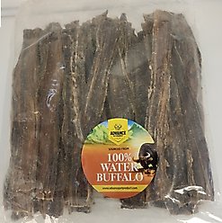 Advance Pet Product Water Buffalo Gullet Jerky Dog Natural Chew Treats, 12-in, 30 count