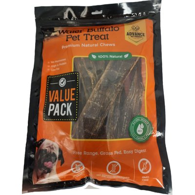 Advance Pet Product Advance Pet Product Water Buffalo Gullet Jerky Dog Natural Chew Treats, 12-in, 15 count