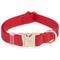 Show in main carousel: Sunny Tails Cloud Waterproof Dog Collar, Cherry Red, Medium: 12 to 18-in neck, 3/4-in wide slide 1 of 6