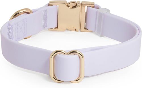 Show full view: Sunny Tails Cloud Waterproof Dog Collar, Lavender Haze, Medium: 12 to 18-in neck, 3/4-in wide slide 5 of 6