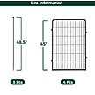Show in main carousel: FXW Rollick Indoor & Outdoor Dog Playpen, Black, 45-in, 4-panel slide 4 of 7