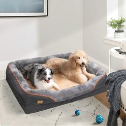 BingoPaw Lounger Sofa Orthopedic Dog Bed, Grey, XX-Large slide 2 of 9