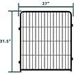 Show in main carousel: FXW Rollick Indoor & Outdoor Dog Playpen, Black, 32-in, 4-panel slide 4 of 7