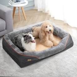 BingoPaw Lounger Sofa Orthopedic Dog Bed, Grey, XX-Large