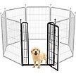 Show in main carousel: FXW Rollick Indoor & Outdoor Dog Playpen, Black, 40-in, 1-gate slide 1 of 8