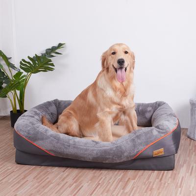 Show full view: BingoPaw Lounger Sofa Orthopedic Dog Bed, Grey, X-Large slide 6 of 9