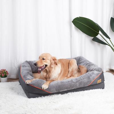 Show full view: BingoPaw Lounger Sofa Orthopedic Dog Bed, Grey, X-Large slide 5 of 9
