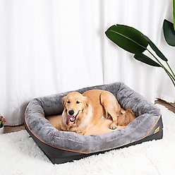 BingoPaw Lounger Sofa Orthopedic Dog Bed, Grey, X-Large