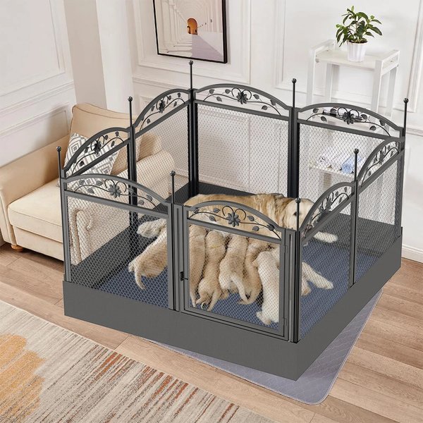Show full view: BingoPaw Heavy Duty 8 Panel Metal Dog Playpen slide 3 of 10