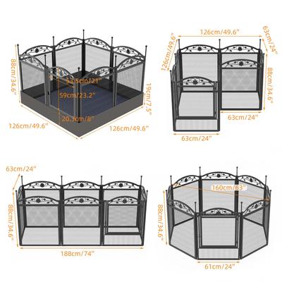 Show full view: BingoPaw Heavy Duty 8 Panel Metal Dog Playpen slide 5 of 10