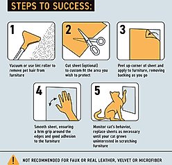 Emmy's Best Pet Products Stop the Scratch Double-Sided Sticky Furniture Protector Sheets, 24 count slide 2 of 6