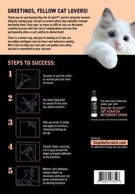 Show full view: Emmy's Best Pet Products Stop the Scratch Double-Sided Sticky Furniture Protector Sheets, 24 count slide 3 of 6