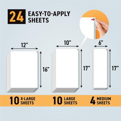 Show full view: Emmy's Best Pet Products Stop the Scratch Double-Sided Sticky Furniture Protector Sheets, 24 count slide 4 of 6