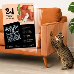 Emmy's Best Pet Products Stop the Scratch Double-Sided Sticky Furniture Protector Sheets, 24 count