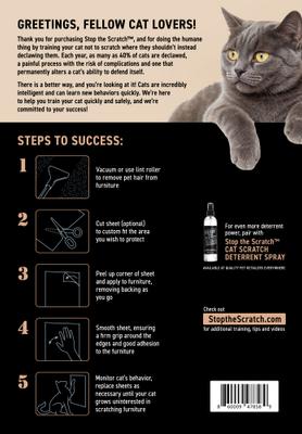 Show full view: Emmy's Best Pet Products Stop the Scratch Double-Sided Sticky Furniture Protector Sheets, 18 count slide 4 of 7