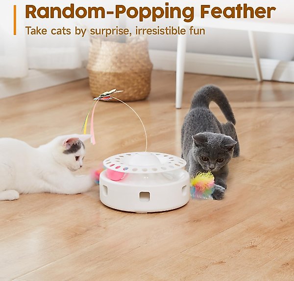 Show full view: Potaroma 3 in 1 Automatic Interactive Butterfly Cat Toy slide 4 of 7