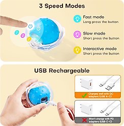 Potaroma Fast Rolling Ball in Play Mat Interactive Cat Toy slide 2 of 6