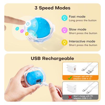 Show full view: Potaroma Fast Rolling Ball in Play Mat Interactive Cat Toy slide 5 of 6