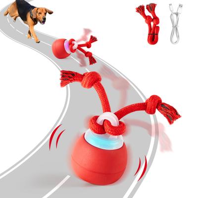 Show full view: Potaroma Interactive Rechargeable Squeaky Dog Ball Toy, Red, Red slide 1 of 8