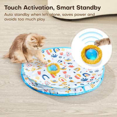Show full view: Potaroma Fast Rolling Ball in Play Mat Interactive Cat Toy slide 6 of 6