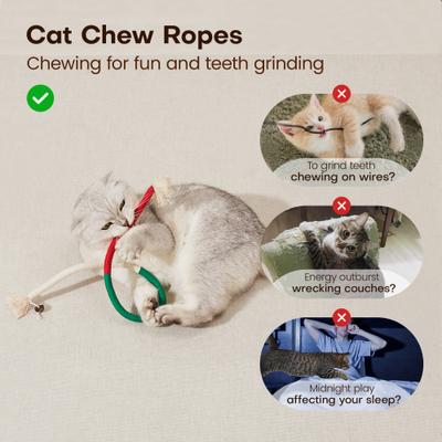 Show full view: Potaroma Chew Ropes Cat Toy, 3 count slide 2 of 8