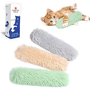 Potaroma Catnip Crinkle Kicker Plush Cat Toy, 3 count