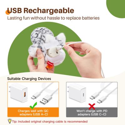 Show full view: Potaroma Snowy Owl Cat Toy slide 6 of 8