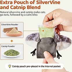 Potaroma Rechargeable Flapping Bird Sandpiper Cat Toy slide 2 of 7