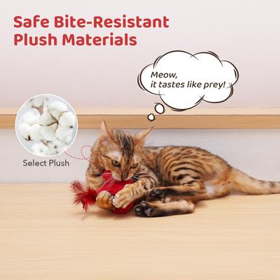 Show full view: Potaroma Chirping Birds Cat Toy with Catnip Silvervine, 2 count slide 4 of 8