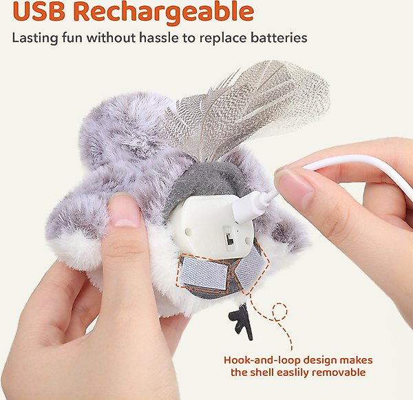 Show full view: Potaroma Rechargeable Flapping Bird Sandpiper Cat Toy slide 5 of 8