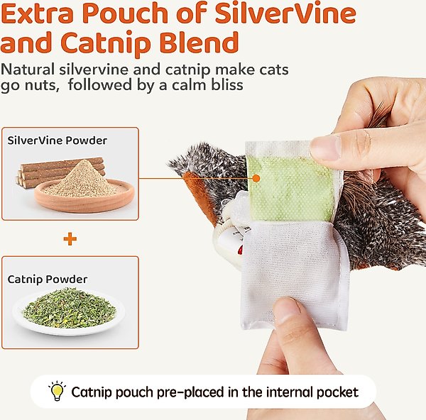 Show full view: Potaroma Rechargeable Flapping Bird Sparrow Cat Toy slide 7 of 7