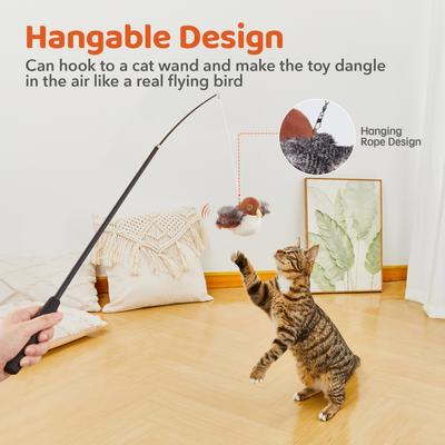 Show full view: Potaroma Rechargeable Flapping Bird Sparrow Cat Toy slide 6 of 8