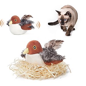 Potaroma Rechargeable Flapping Bird Sparrow Cat Toy